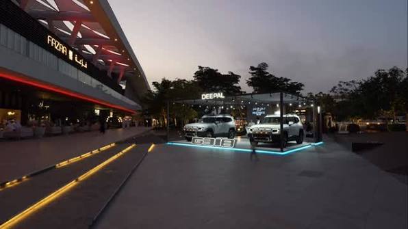 Deepal automotive display stand at Al Qana